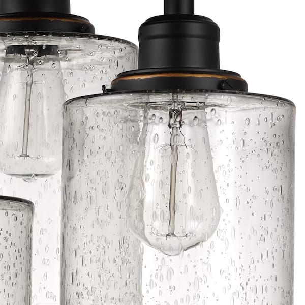 Annecy 3-Light Oil Rubbed Bronze Semi-Flush Mount Light