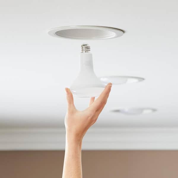 65-Watt Equivalent BR30 Dimmable Flood LED Light Bulb Soft White (12-Pack)