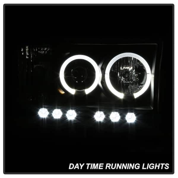 Dodge Ram 1500 02-05 / Ram 2500/3500 03-05 Projector Headlights - LED Halo - LED ( Replaceable LEDs ) - Black