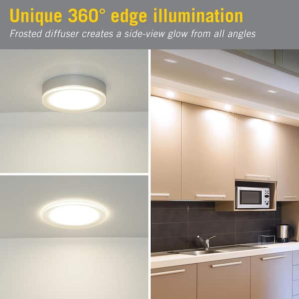 EdgeVue Under Cabinet LED Puck Light 3000K