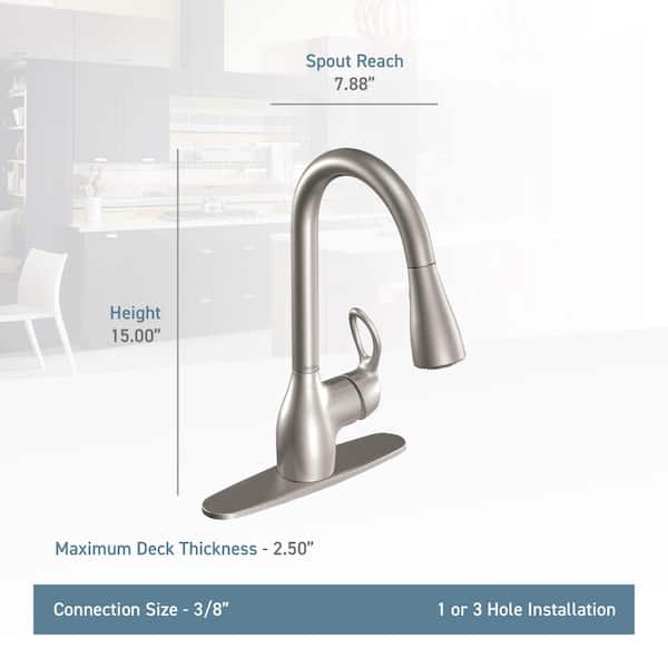 Kleo Single-Handle Pull-Down Sprayer Kitchen Faucet with Reflex and Power Clean in Spot Resist Stainless