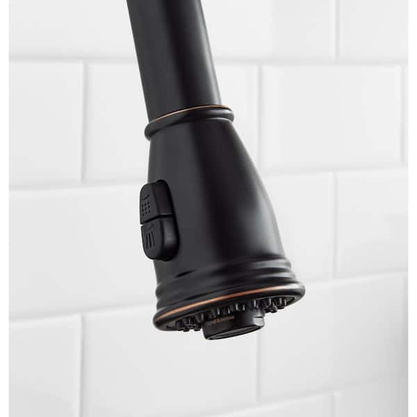Newbury Single-Handle Pull-Down Sprayer Kitchen Faucet in Oil-Rubbed Bronze