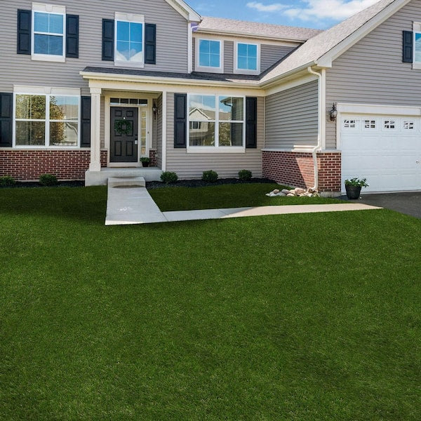 Washington 7.38 ft. x 8.76 ft. Green Artificial Grass