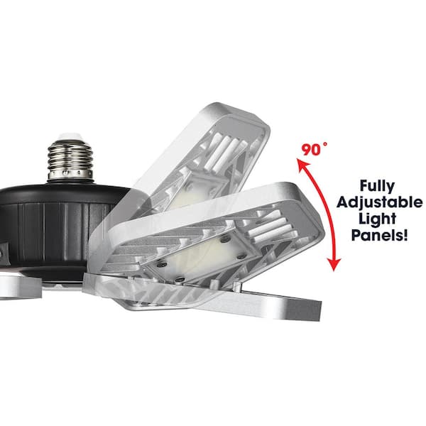 3500 Lumens 11.5 in. Single Pole Occupancy LED Flush Mount Garage Light