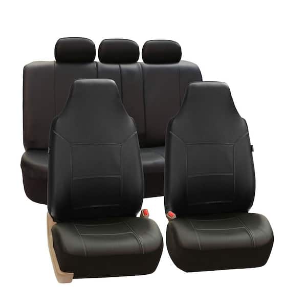 PU Leather 47 in. x 23 in. x 1 in. Royal Full Set Seat Covers