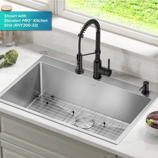 Kitchen Soap and Lotion Dispenser in Matte Black