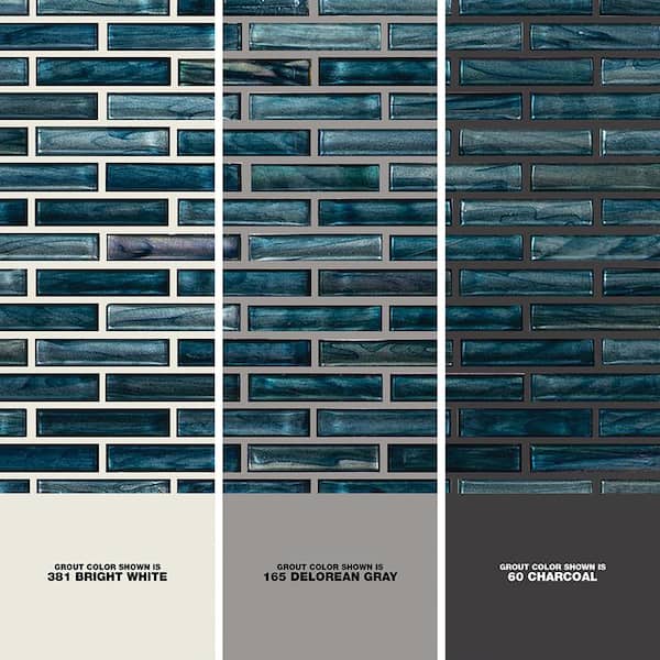 Oasis Blast 12 in. x 12 in. Glossy Glass Patterned Look Wall Tile (15 sq. ft./Case)