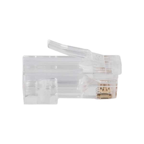 Pass-Thru Modular Data Plugs, RJ-45-CAT6A, UTP, (50-Pack)