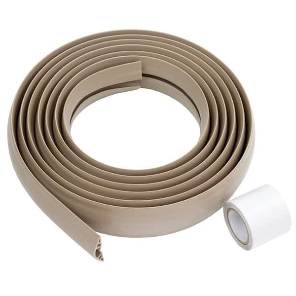 15 ft. PVC Floor Cord Protector in Ivory