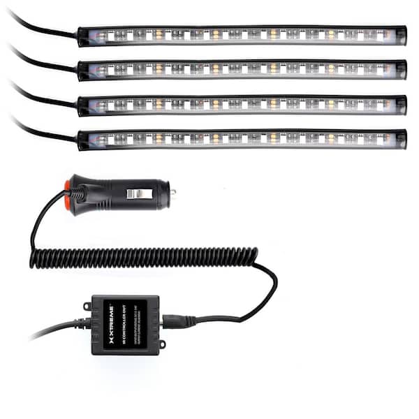 Bluetooth LED Car Accent Light Strip (4-Pack)