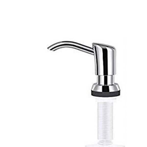 Curved Nozzle Kitchen Soap Dispenser in ABS Chrome