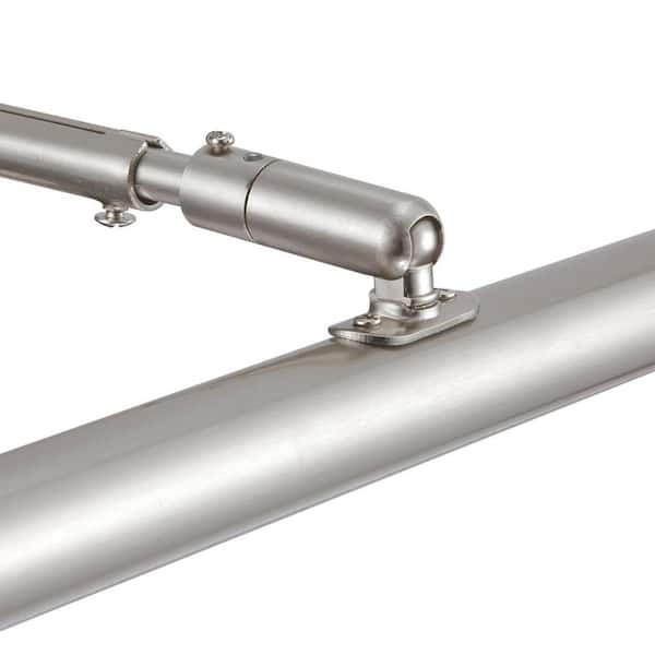 7 in. 2-Watt Brushed Nickel Adjustable Integrated LED Picture Light, 3000K