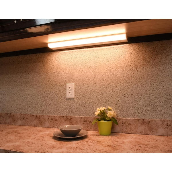 Direct Wire Aluminum 24 in. LED White CCT Changing Under Cabinet Light