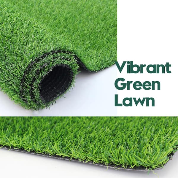 Greenfield 4 ft. x 20 ft. Green Artificial Grass Turf