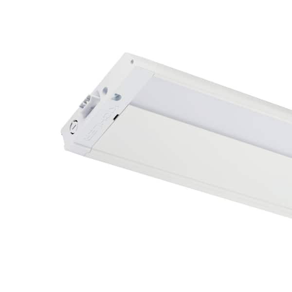 4U Series 22 in. 2700K LED Textured White Under Cabinet Light with Frosted Diffuser