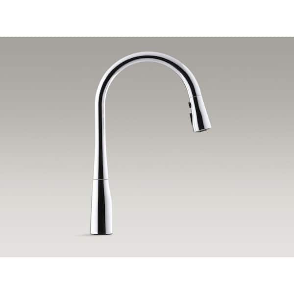 Simplice Single-Handle Pull-Down Sprayer Kitchen Faucet with DockNetik and Sweep Spray in Polished Chrome