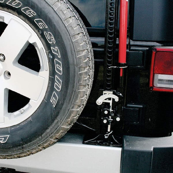 3-Ton (6,000 lbs.) Capacity 33 in. Ratcheting Off Road Utility Farm Jack, Red and Black