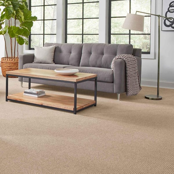 Katama II  - Taupe Treasure - Beige 30.7 oz. Triexta Pattern Installed Carpet