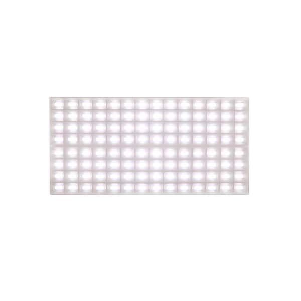 2 ft. x 4 ft. 5000 Lumens Integrated LED White Honeycomb Backlit Recessed Panel Light 4000K
