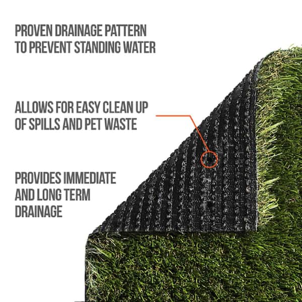 Verde 15 ft. Wide x Cut to Length Green Artificial Grass Carpet