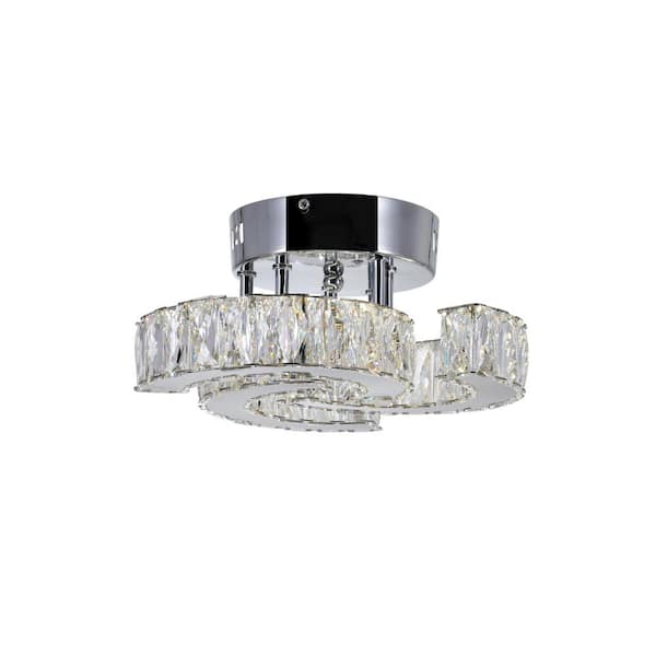 Vienna LED Flush Mount With Chrome Finish