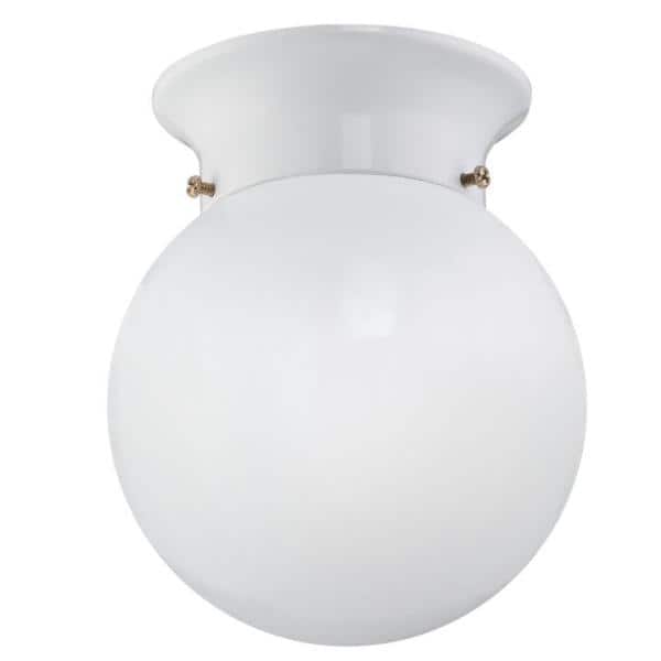 8-Watt White Integrated LED ENERGY STAR Flush Mount