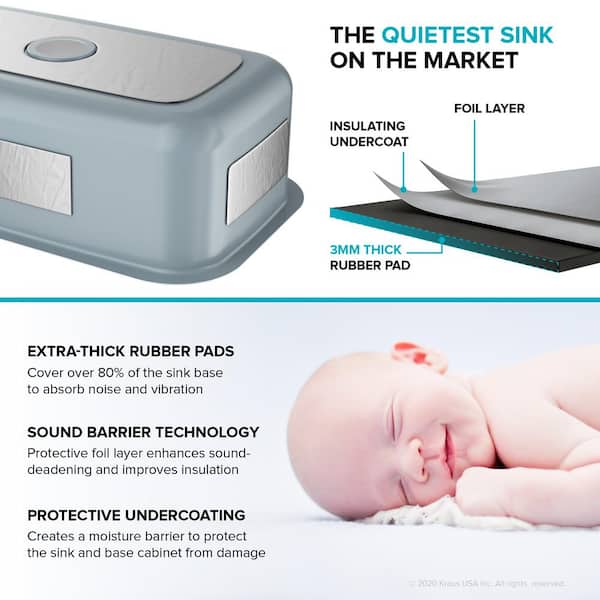 Pintura 31 1/2-inch 16 Gauge Undermount Single Bowl Enameled Steel Kitchen Sink in White