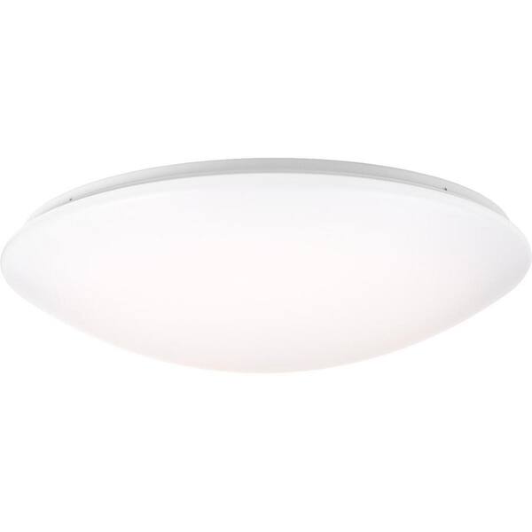 Drums and Clouds Collection 28-Watt White Integrated LED Flush Mount