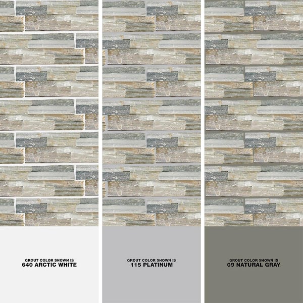 Sierra Blue Ledger Panel 6 in. x 24 in. Natural Quartzite Wall Tile (4 sq. ft./case)