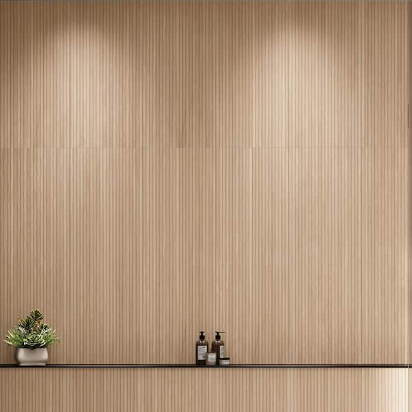 UrbanSlat Natural 16 in. x 48 in. Matte Ceramic Wall Tile (15.51 sq. ft./Case)