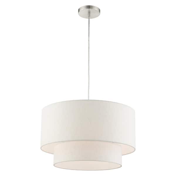 Whitney 3 Light Brushed Nickel Pendant