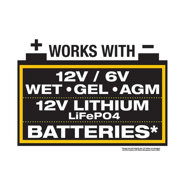 Professional 10 Amp Battery Charger/Battery Maintainer with 6-Volt Or 12-Volt Charging Option