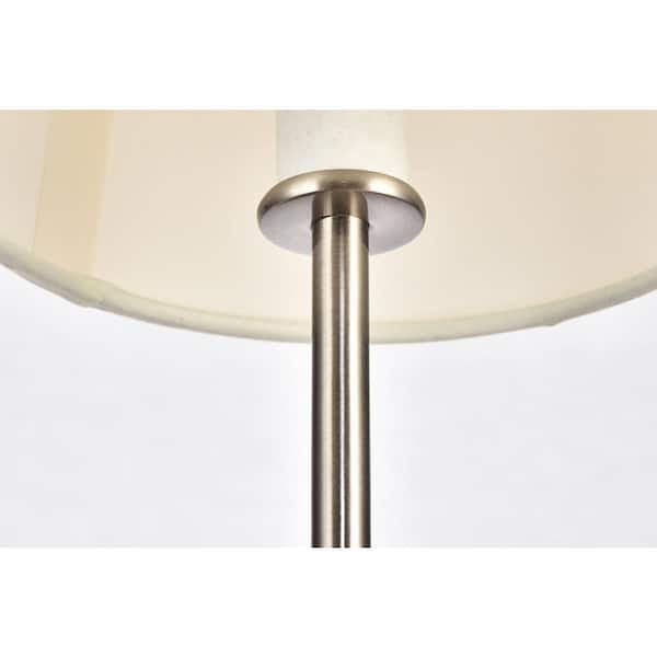 Timeless Home Mercy 5.5 in. W x 15 in. H 1-Light Burnished Nickel Wall Sconce