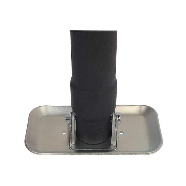 Blackout 5000 lbs. Signature Black Wrinkle Powder Coat Side Wind (Gear Reduction) Pipe Mount Weld Jack 15 in.