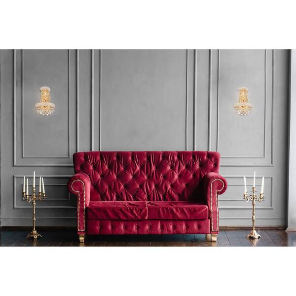 Empire 3 Light Wall Sconce With Gold Finish