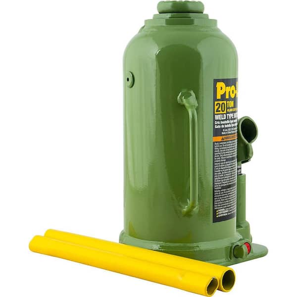 20-Ton Capacity Hydraulic Welded Bottle Jack with Side Pump