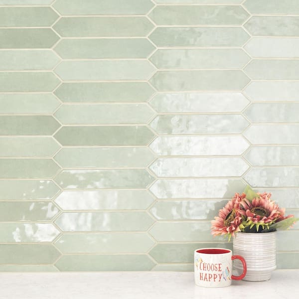 Lakeview Jade Picket 2.5 in. x 13 in. Glossy Ceramic Wall Tile (12.21 sq. ft./Case)