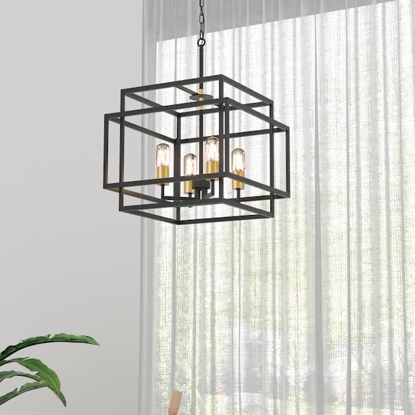 Hartford 4 -Light Lantern Square Chandelier