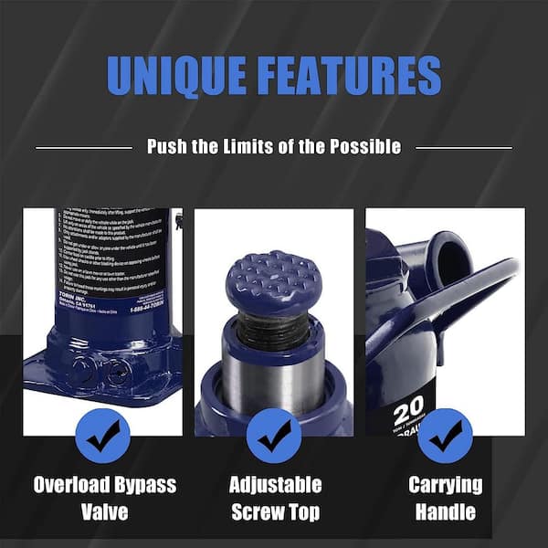 20-Ton Low-Profile Bottle Jack