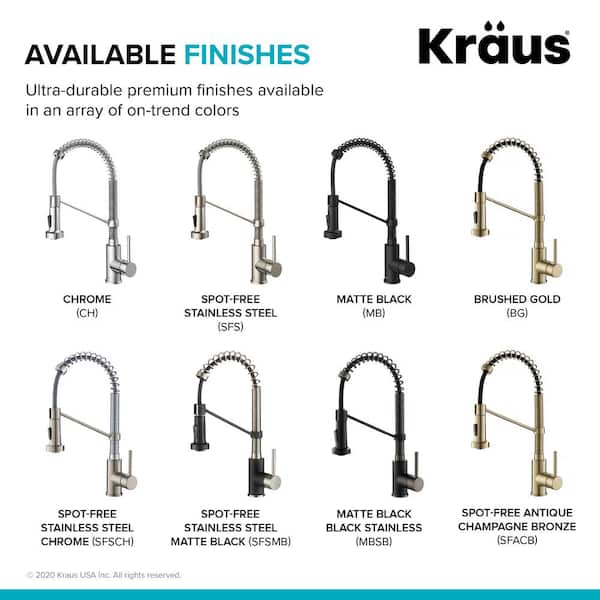 Bolden Single-Handle Pull-Down Sprayer Kitchen Faucet with Dual Function Sprayhead in Spot Free Antique Champagne Bronze