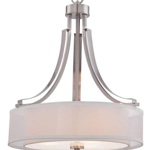 Parsons Studio 3-Light Brushed Nickel Pendant
