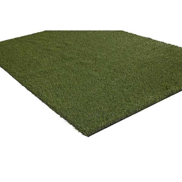 Soft Fescue 6 ft. x 8 ft. Green Artificial Grass Rug
