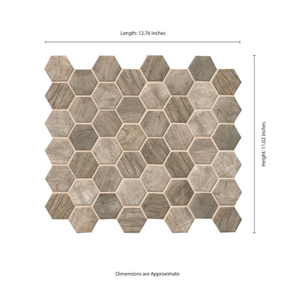 Urban Tapestry 12 in. x 12 in. Matte Recycled Materials Mosaic Tile (1 sq. ft. / each)