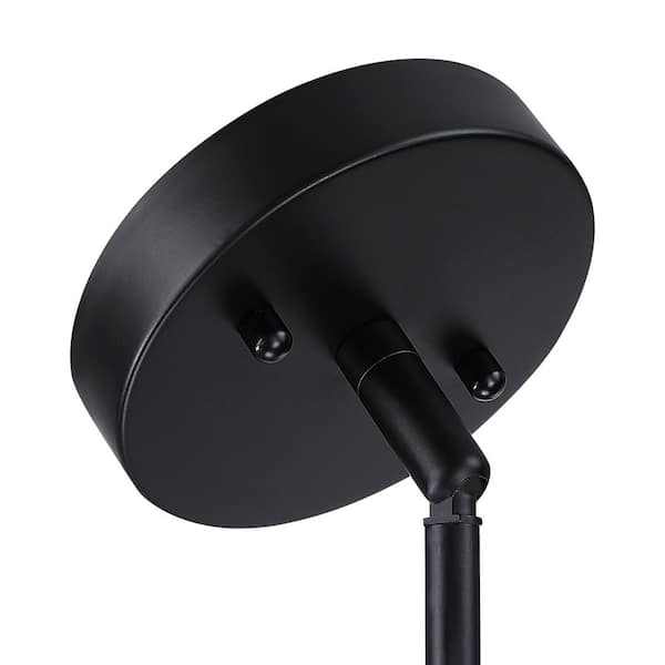 Nekoosa 24 in. Black 5-Light Double Shade Drum Chandelier