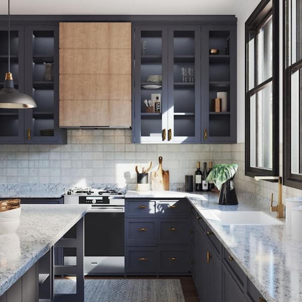 Formica 10 ft. Left Miter Laminate Countertop in Textured White Ice Granite with Eased Edge and Integrated Backsplash