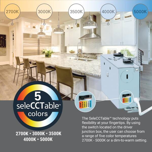 6 in. RL Night Light, 1000-Lumens, Selectable CCT, D2W DM