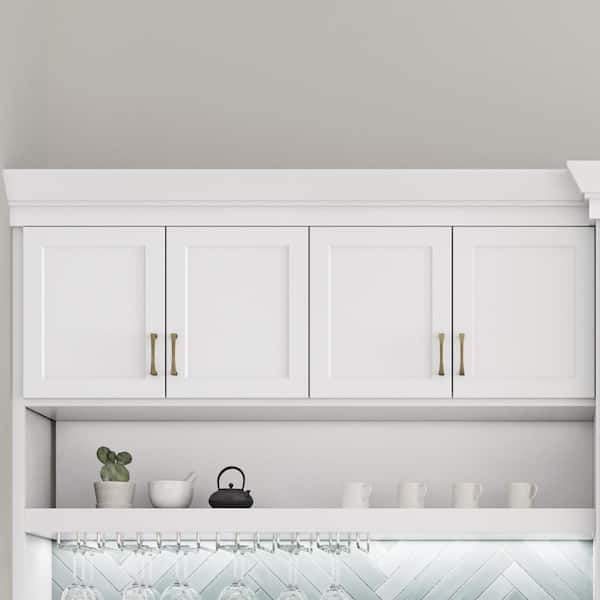 Designer Series Melvern Assembled 30x18x12 in. Wall Bridge Kitchen Cabinet in White