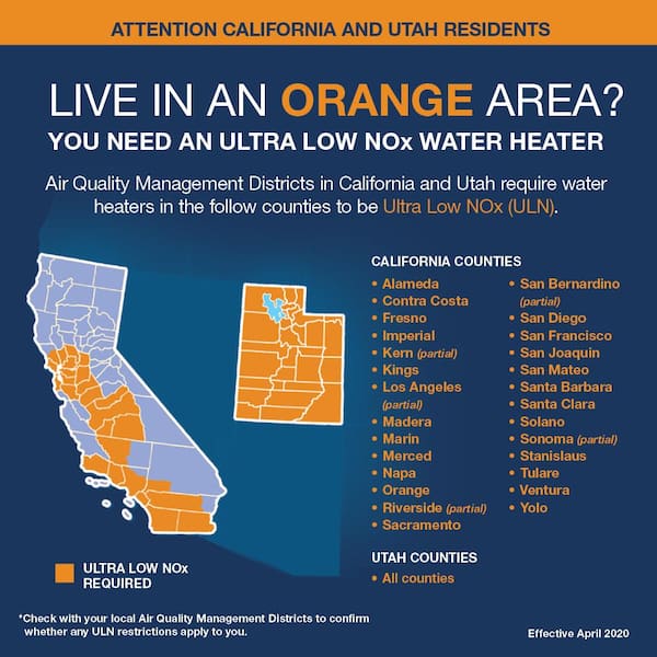 Performance 39 gal. Short 6-Year 38,000 BTU Ultra Low NOx (ULN) Natural Gas Tank Water Heater