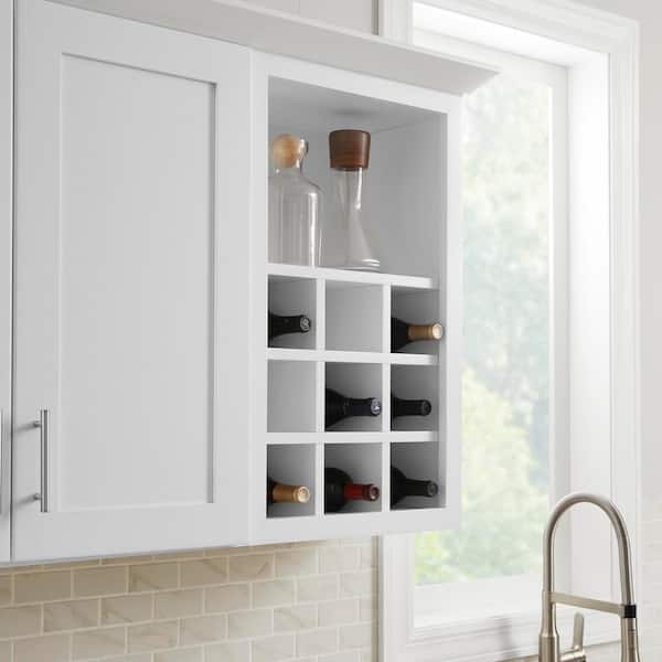 Avondale 18 in. W x 12 in. D x 30 in. H Ready to Assemble Plywood Shaker Wall Flex Kitchen Cabinet in Alpine White