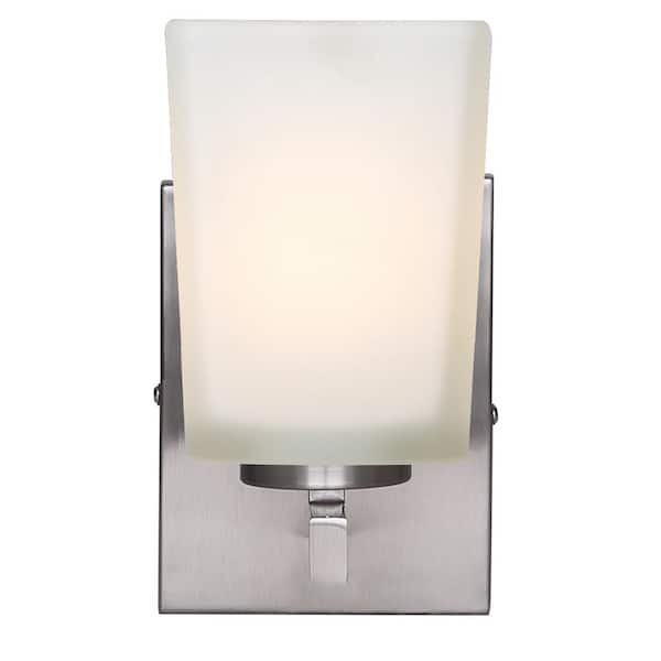 Hartley 1-Light Brushed Nickel Sconce
